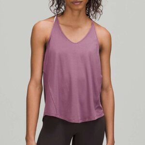 Lululemon ~ Modal-Silk Yoga Tank Top Vintage Plum 6